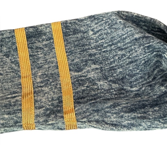 VINTAGE 80s DG Collection Ginger Bort Blue Acid Wash Denim Trench Coat Sz 12 - Picture 4 of 9